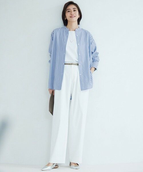 S size ONWARD(小さいサイズ) / エスサイズオンワード その他パンツ | 【セットアップ対応・洗える】LIPストレッチワイドストレート パンツ | 詳細5