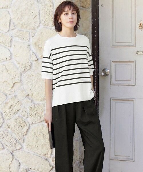 S size ONWARD(小さいサイズ) / エスサイズオンワード その他パンツ | 【セットアップ対応・洗える】LIPストレッチワイドストレート パンツ | 詳細23