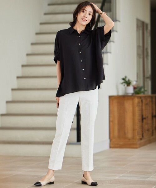 S size ONWARD(小さいサイズ) / エスサイズオンワード その他パンツ | 【接触冷感・UVカット・吸水速乾・洗える】シェルタリングテーパード パンツ | 詳細3