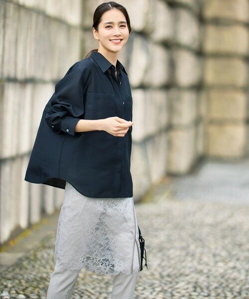 S size ONWARD(小さいサイズ) / エスサイズオンワード その他パンツ | 【SHIHOさん着用・昨年大好評・新色追加・後ろウエストゴム】シェルタリングテーパード パンツ | 詳細19