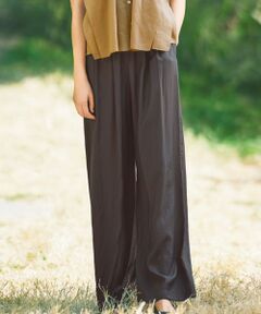 S size ONWARD(小さいサイズ) / エスサイズオンワード その他パンツ | 【カタログ掲載・セットアップ対応・接触冷感・UVケア・洗える】エアリーツイルワイド パンツ