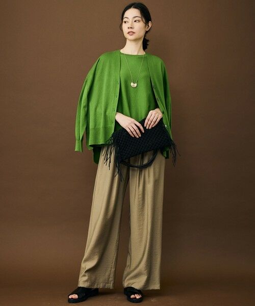 S size ONWARD(小さいサイズ) / エスサイズオンワード その他パンツ | 【SHIHOさん着用・ご好評アイテム・新色追加・セットアップ対応】エアリーツイルワイド パンツ | 詳細27