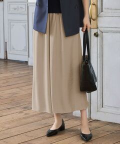 S size ONWARD(小さいサイズ) / エスサイズオンワード ショート・ハーフ・半端丈パンツ | 【セットアップ対応・接触冷感・UVケア・洗える】エアリーツイルキュロット パンツ