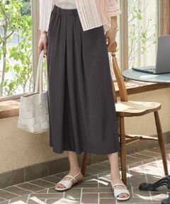 S size ONWARD(小さいサイズ) / エスサイズオンワード ショート・ハーフ・半端丈パンツ | 【セットアップ対応・接触冷感・UVケア・洗える】エアリーツイルキュロット パンツ