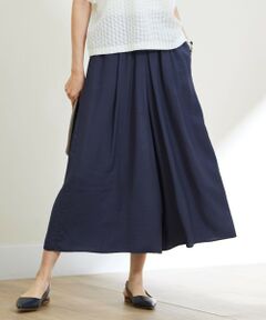 S size ONWARD(小さいサイズ) / エスサイズオンワード ショート・ハーフ・半端丈パンツ | 【セットアップ対応・接触冷感・UVケア・洗える】エアリーツイルキュロット パンツ