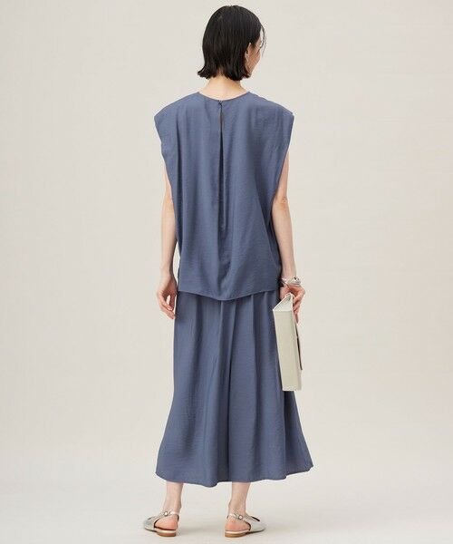 S size ONWARD(小さいサイズ) / エスサイズオンワード ショート・ハーフ・半端丈パンツ | 【セットアップ対応・接触冷感・UVケア・洗える】エアリーツイルキュロット パンツ | 詳細11