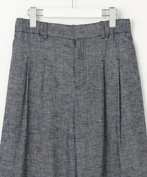 S size ONWARD(小さいサイズ) / エスサイズオンワード その他パンツ | 【洗える】コットンリネンシャンブレーワイドストレート パンツ | 詳細11