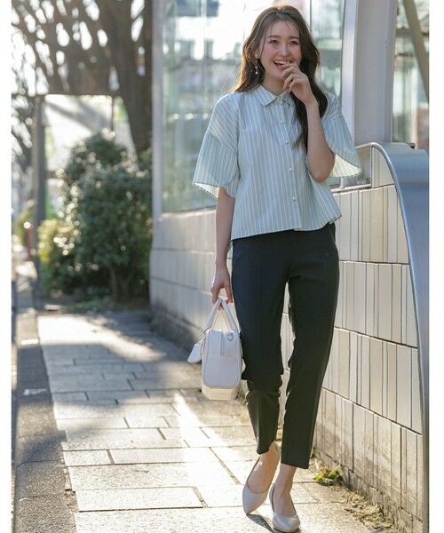 S size ONWARD(小さいサイズ) / エスサイズオンワード その他パンツ | 【ストレッチ・接触冷感・撥水・UVカット・洗える】エアリーストレッチ テーパードパンツ | 詳細6