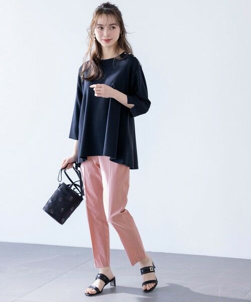 S size ONWARD(小さいサイズ) / エスサイズオンワード その他パンツ | 【ストレッチ・接触冷感・撥水・UVカット・洗える】エアリーストレッチ テーパードパンツ | 詳細9