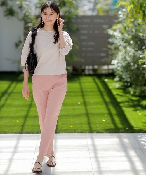 S size ONWARD(小さいサイズ) / エスサイズオンワード その他パンツ | 【ストレッチ・接触冷感・撥水・UVカット・洗える】エアリーストレッチ テーパードパンツ | 詳細10