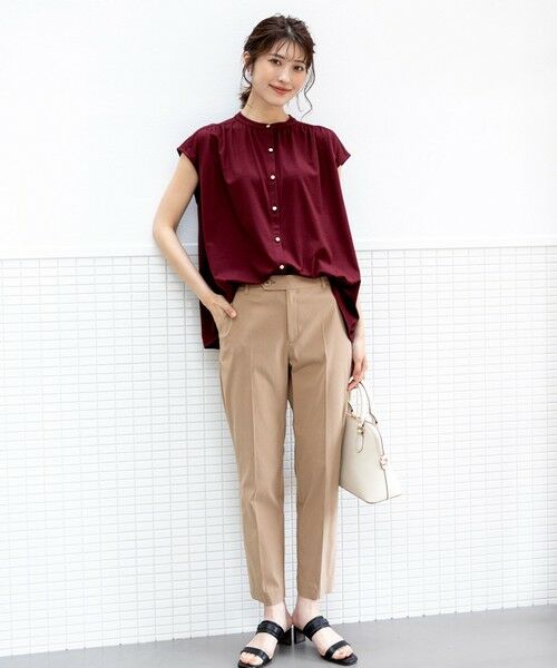 S size ONWARD(小さいサイズ) / エスサイズオンワード その他パンツ | 【ストレッチ・接触冷感・撥水・UVカット・洗える】エアリーストレッチ テーパードパンツ | 詳細22