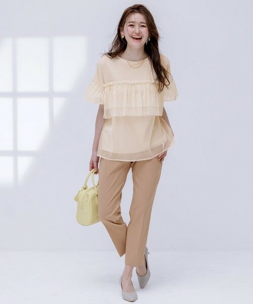 S size ONWARD(小さいサイズ) / エスサイズオンワード その他パンツ | 【ストレッチ・接触冷感・撥水・UVカット・洗える】エアリーストレッチ テーパードパンツ | 詳細23