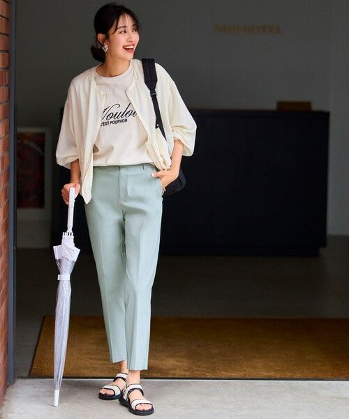 S size ONWARD(小さいサイズ) / エスサイズオンワード その他パンツ | 【ストレッチ・接触冷感・撥水・UVカット・洗える】エアリーストレッチ テーパードパンツ | 詳細26