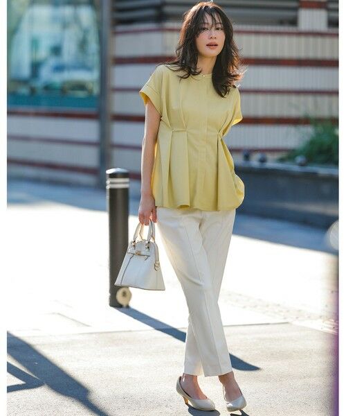 S size ONWARD(小さいサイズ) / エスサイズオンワード その他パンツ | 【ストレッチ・接触冷感・撥水・UVカット・洗える】エアリーストレッチ テーパードパンツ | 詳細30