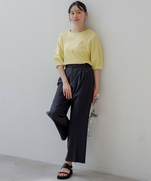 S size ONWARD(小さいサイズ) / エスサイズオンワード その他パンツ | 【ストレッチ・接触冷感・撥水・UVカット・洗える】エアリーストレッチ ワイドパンツ | 詳細12