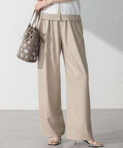 S size ONWARD(小さいサイズ) / エスサイズオンワード その他パンツ | 【接触冷感/UVカット/洗える】ドライスラブストレッチ ワイド パンツ