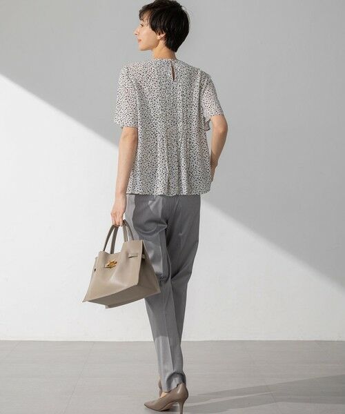 S size ONWARD(小さいサイズ) / エスサイズオンワード その他パンツ | 【セットアップ対応/洗える】ストレッチシャンブレー テーパード パンツ | 詳細2