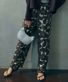 S size ONWARD(小さいサイズ) / エスサイズオンワード その他パンツ | 【洗える】Ratti フラワーアートプリント ワイド パンツ