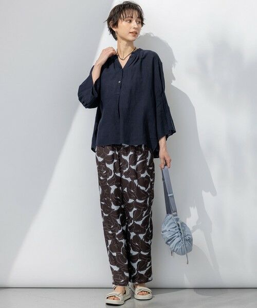 S size ONWARD(小さいサイズ) / エスサイズオンワード その他パンツ | 【洗える】Ratti フラワーアートプリント ワイド パンツ | 詳細26