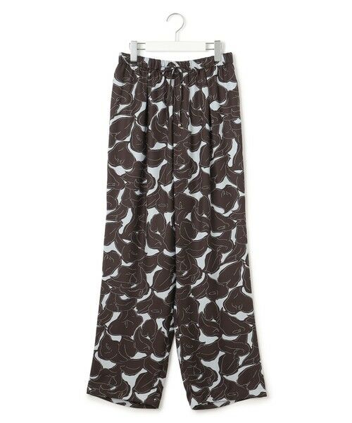 S size ONWARD(小さいサイズ) / エスサイズオンワード その他パンツ | 【洗える】Ratti フラワーアートプリント ワイド パンツ | 詳細30