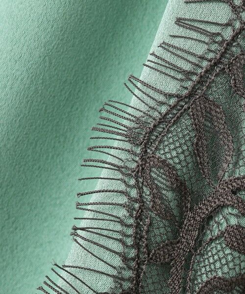 S size ONWARD(小さいサイズ) / エスサイズオンワード ミニ・ひざ丈スカート | 【洗える】サテンレース スカート | 詳細13