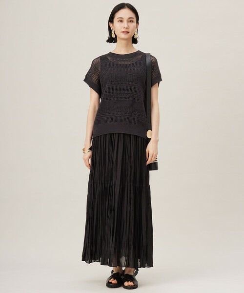 S size ONWARD(小さいサイズ) / エスサイズオンワード ロング・マキシ丈スカート | 【接触冷感・洗える】ハンドワッシャープリーツ スカート | 詳細20