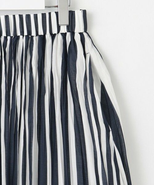 S size ONWARD(小さいサイズ) / エスサイズオンワード ロング・マキシ丈スカート | 【接触冷感・洗える】ハンドワッシャープリーツストライプ スカート | 詳細14