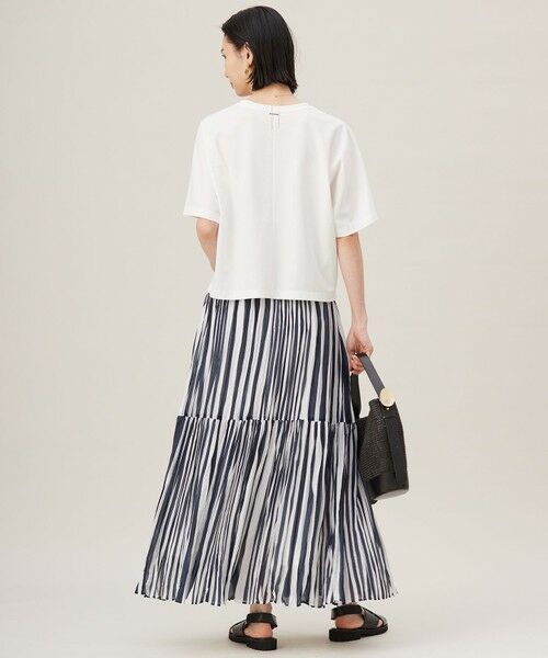 S size ONWARD(小さいサイズ) / エスサイズオンワード ロング・マキシ丈スカート | 【接触冷感・洗える】ハンドワッシャープリーツストライプ スカート | 詳細6