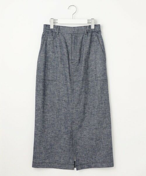 S size ONWARD(小さいサイズ) / エスサイズオンワード ミニ・ひざ丈スカート | 【洗える】コットンリネンシャンブレー スカート | 詳細16
