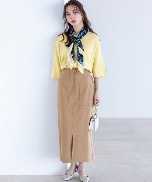 S size ONWARD(小さいサイズ) / エスサイズオンワード ミニ・ひざ丈スカート | 【2WAY】フロントジップタイト スカート | 詳細23