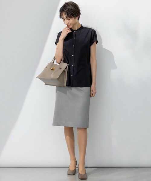 S size ONWARD(小さいサイズ) / エスサイズオンワード ミニ・ひざ丈スカート | 【セットアップ対応】ストレッチシャンブレー タイト スカート | 詳細2