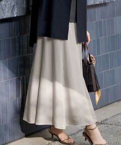 S size ONWARD(小さいサイズ) / エスサイズオンワード ミニ・ひざ丈スカート | 【接触冷感/洗える】フィブリルツイル ギャザー スカート