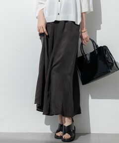 S size ONWARD(小さいサイズ) / エスサイズオンワード ミニ・ひざ丈スカート | 【接触冷感/洗える】フィブリルツイル ギャザー スカート