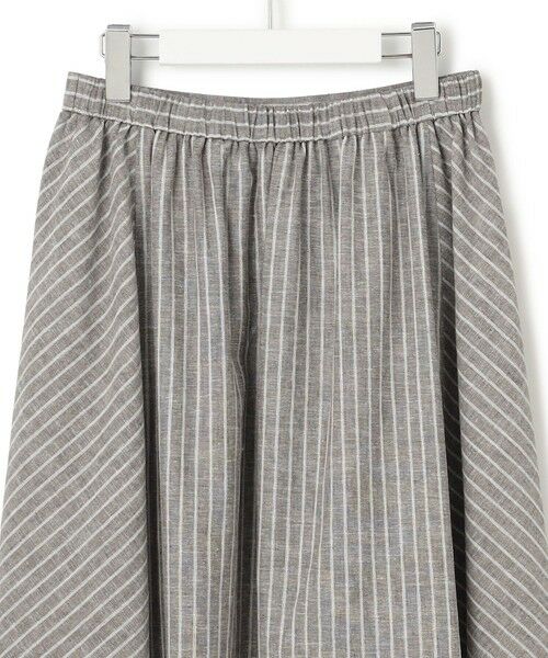 S size ONWARD(小さいサイズ) / エスサイズオンワード ミニ・ひざ丈スカート | 【洗える】リネンコットンストライプ ギャザー スカート | 詳細21