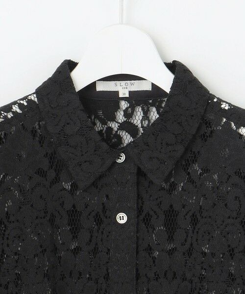 S size ONWARD(小さいサイズ) / エスサイズオンワード シャツ・ブラウス | 【SLOW/一部店舗限定】好評につき追加生産！モチーフレース シャツ | 詳細12