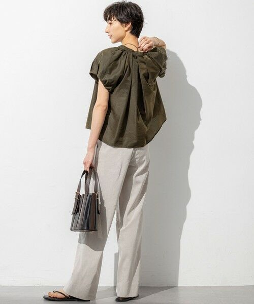 S size ONWARD(小さいサイズ) / エスサイズオンワード シャツ・ブラウス | 【SLOW/一部店舗限定】ブライトヴィンテージクロス タック ブラウス | 詳細11