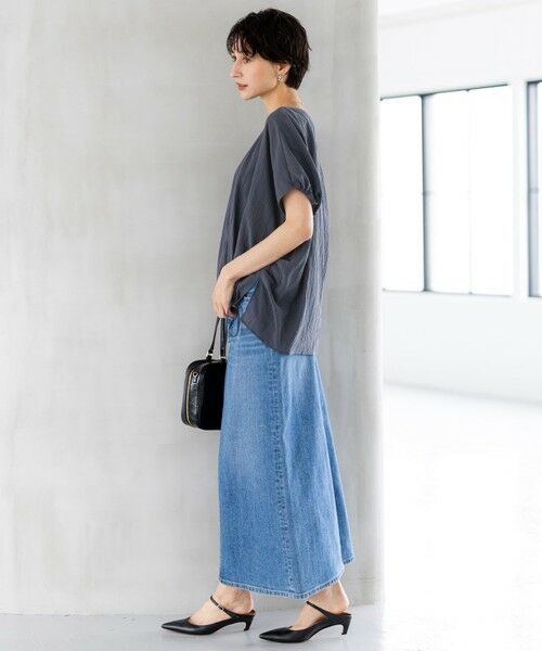 S size ONWARD(小さいサイズ) / エスサイズオンワード シャツ・ブラウス | 【SLOW/一部店舗限定】ナチュラルピケワッシャー ブラウス | 詳細12