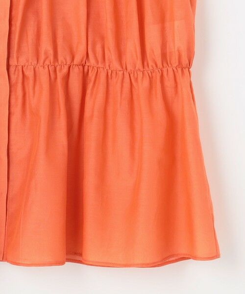 S size ONWARD(小さいサイズ) / エスサイズオンワード シャツ・ブラウス | 【カタログ掲載・洗える】シルクコットンローンフレンチスリーブ ブラウス | 詳細6