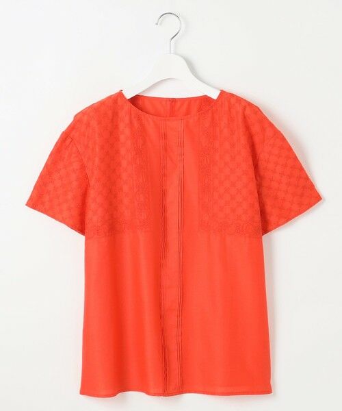 S size ONWARD(小さいサイズ) / エスサイズオンワード シャツ・ブラウス | 【接触冷感・洗える】エンブロイダリーローン Tブラウス | 詳細7