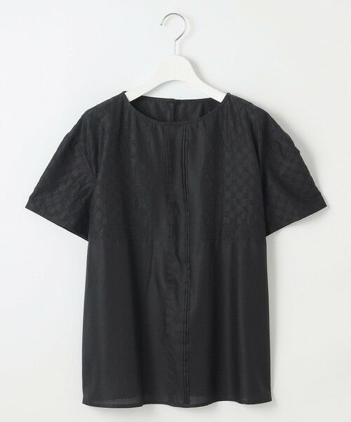 S size ONWARD(小さいサイズ) / エスサイズオンワード シャツ・ブラウス | 【接触冷感・洗える】エンブロイダリーローン Tブラウス | 詳細13