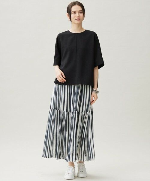 S size ONWARD(小さいサイズ) / エスサイズオンワード シャツ・ブラウス | 【セットアップ対応・接触冷感・UVカット・洗える】ライトリネンライク Tブラウス | 詳細6