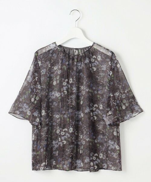 S size ONWARD(小さいサイズ) / エスサイズオンワード シャツ・ブラウス | 【セットアップ対応・洗える】ボタニカルフラワープリント ブラウス | 詳細7