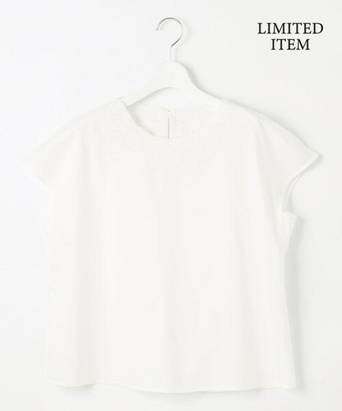 S size ONWARD(小さいサイズ) / エスサイズオンワード シャツ・ブラウス | 【WEB限定・接触冷感・洗える】エンブロイダリーローンプルオーバー ブラウス | 詳細3