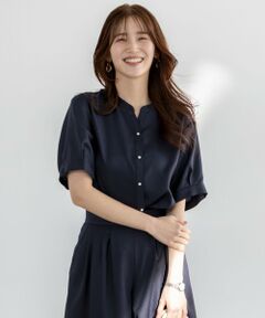 S size ONWARD(小さいサイズ) / エスサイズオンワード シャツ・ブラウス | 【接触冷感・UVカット・速乾】スムージーポリエステル 2WAY ブラウス