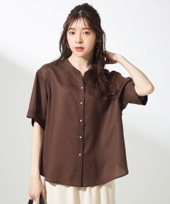 S size ONWARD(小さいサイズ) / エスサイズオンワード シャツ・ブラウス | 【接触冷感・UVカット・速乾】スムージーポリエステル 2WAY ブラウス