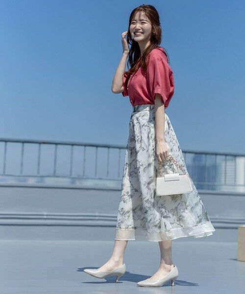 S size ONWARD(小さいサイズ) / エスサイズオンワード シャツ・ブラウス | 【接触冷感・UVカット・速乾】スムージーポリエステル 2WAY ブラウス | 詳細3