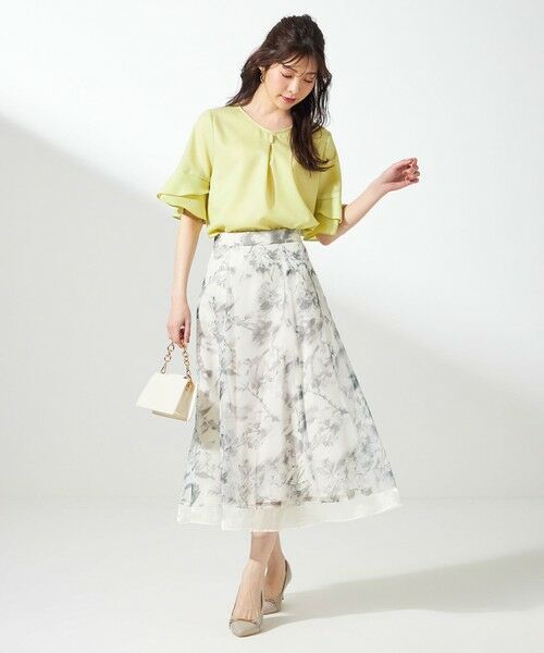 S size ONWARD(小さいサイズ) / エスサイズオンワード シャツ・ブラウス | 【接触冷感・UVカット・速乾】スムージーポリエステル フレアスリーブ ブラウス | 詳細22