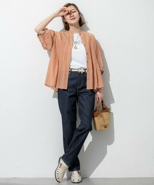 S size ONWARD(小さいサイズ) / エスサイズオンワード シャツ・ブラウス | 【接触冷感/速乾性/洗える】エアリーブライトローン タック ブラウス | 詳細1