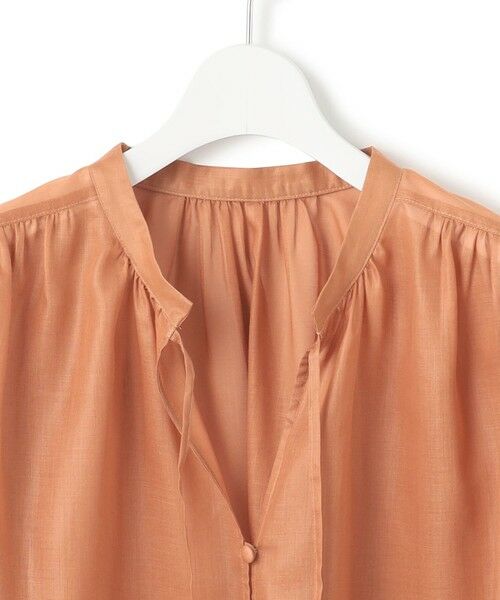 S size ONWARD(小さいサイズ) / エスサイズオンワード シャツ・ブラウス | 【洗える】ソフトシアーフィルム ギャザー ブラウス | 詳細5