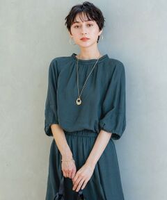 S size ONWARD(小さいサイズ) / エスサイズオンワード シャツ・ブラウス | 【洗える】LIBECOリネン ボリュームスリーブ ブラウス